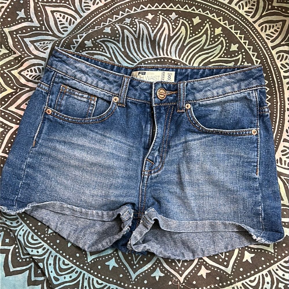 FB Sister High Waist Jean Shorts